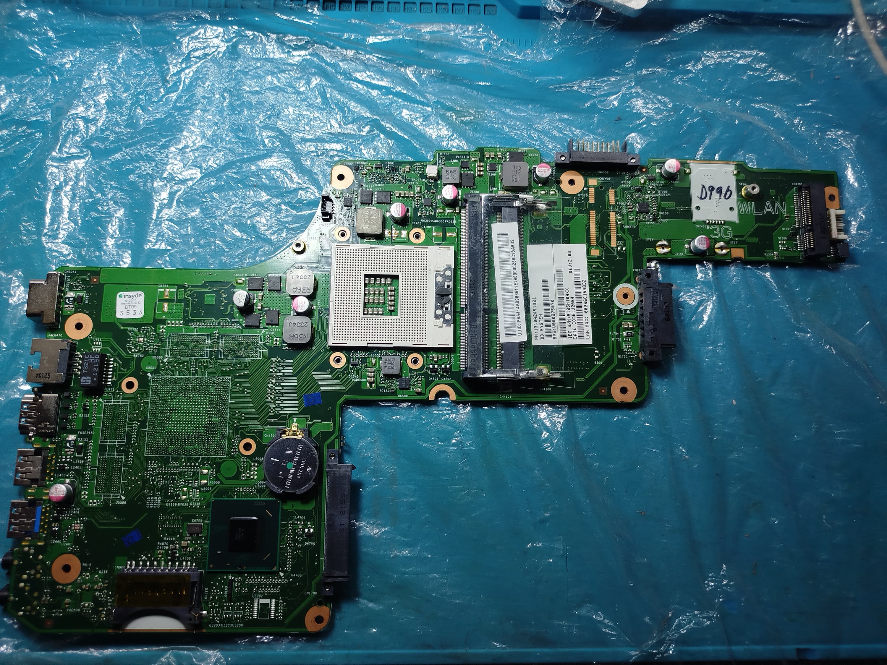 Tarjeta madre Toshiba Satellite C855 S855 L855 DK10FG-6050A2491301-MB-A02 (Donante)