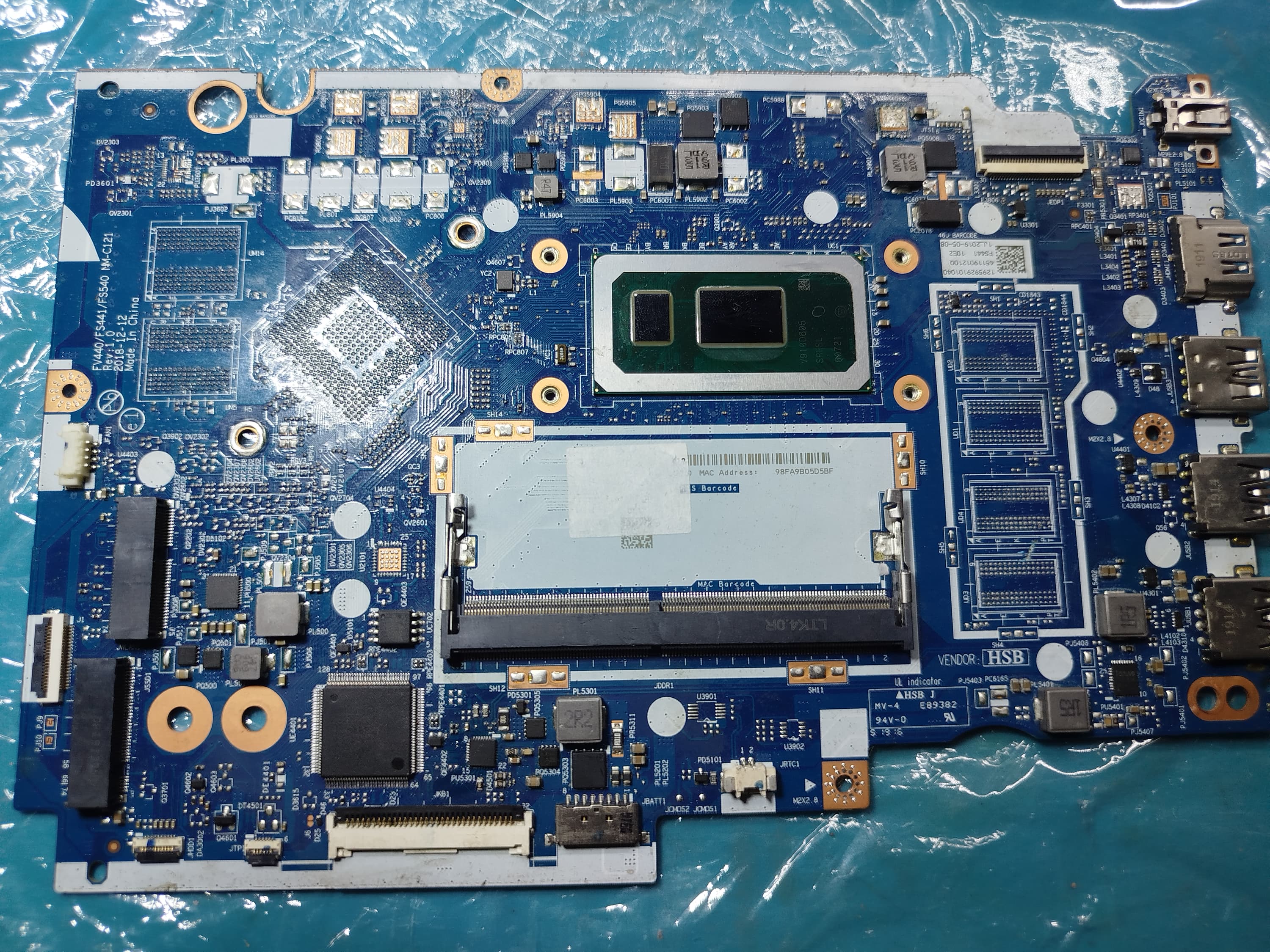 Tarjeta madre Lenovo IdeaPad S145 NM-C121 (Donante)