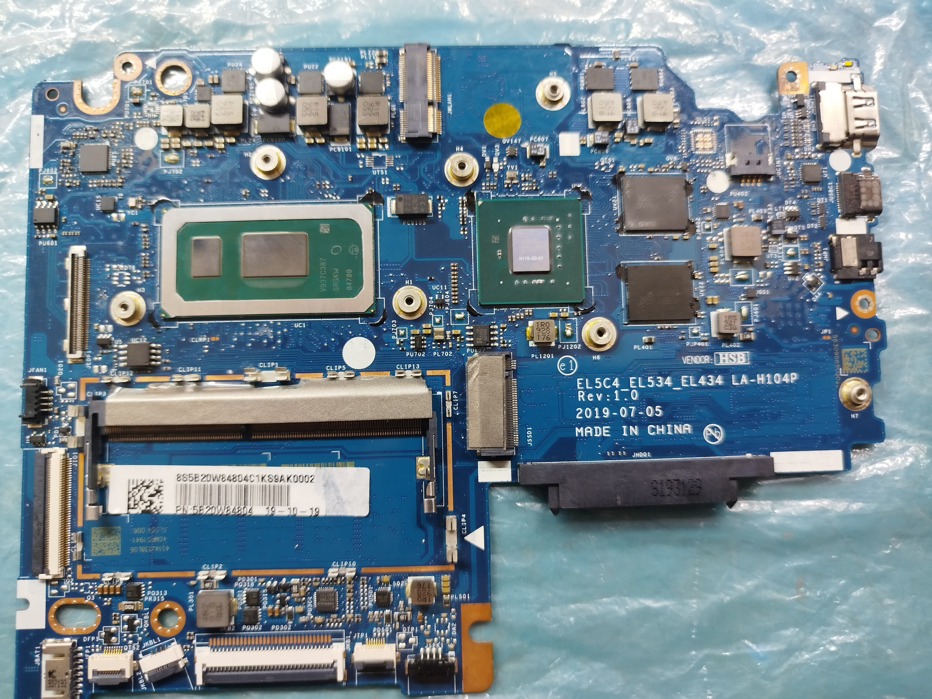 Tarjeta madre Lenovo IdeaPad S340-15IML NM-H104P (Donante)