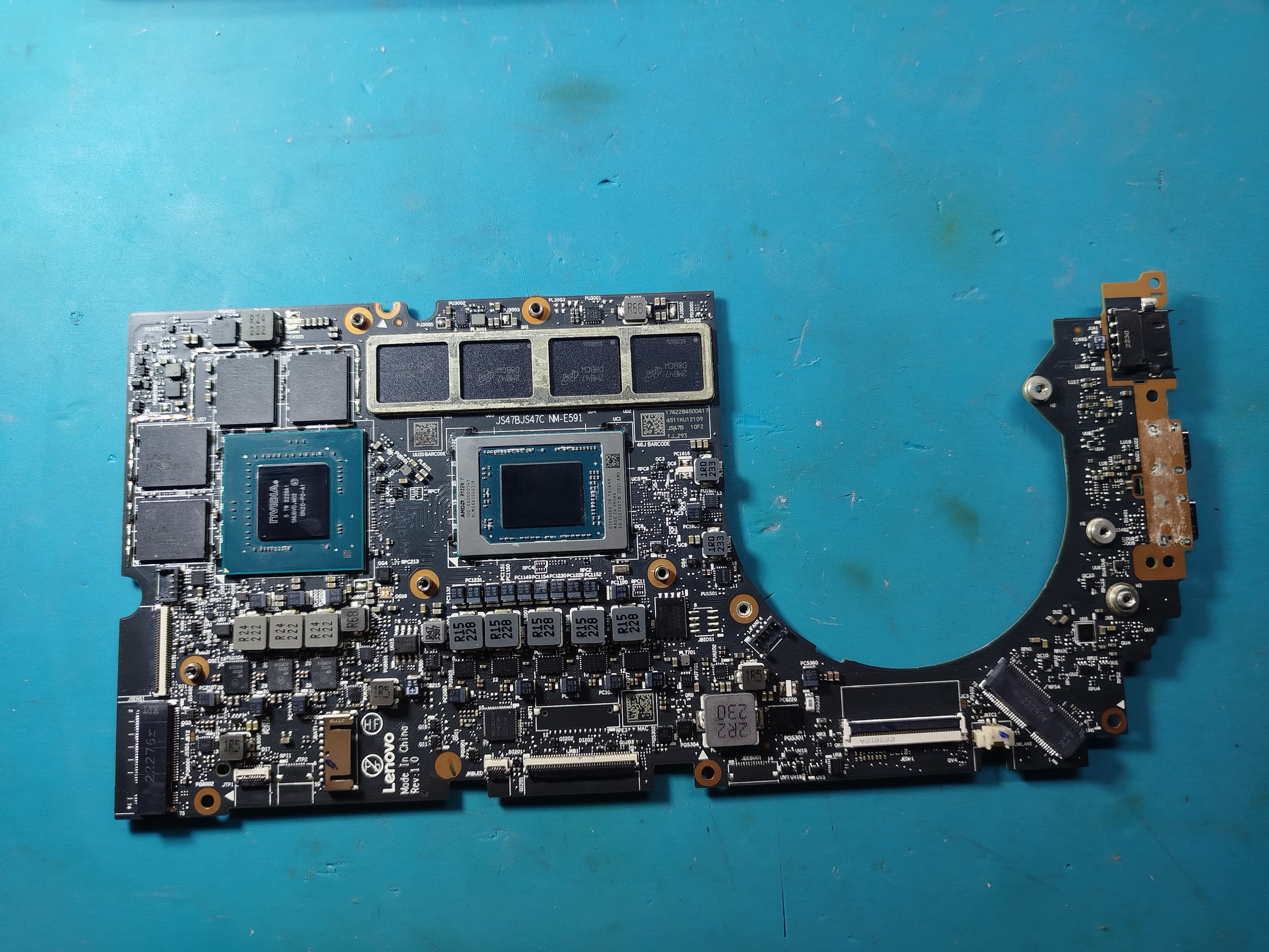 Tarjeta madre Lenovo Yoga Slim 7 ProX NM-E591 (Donante)