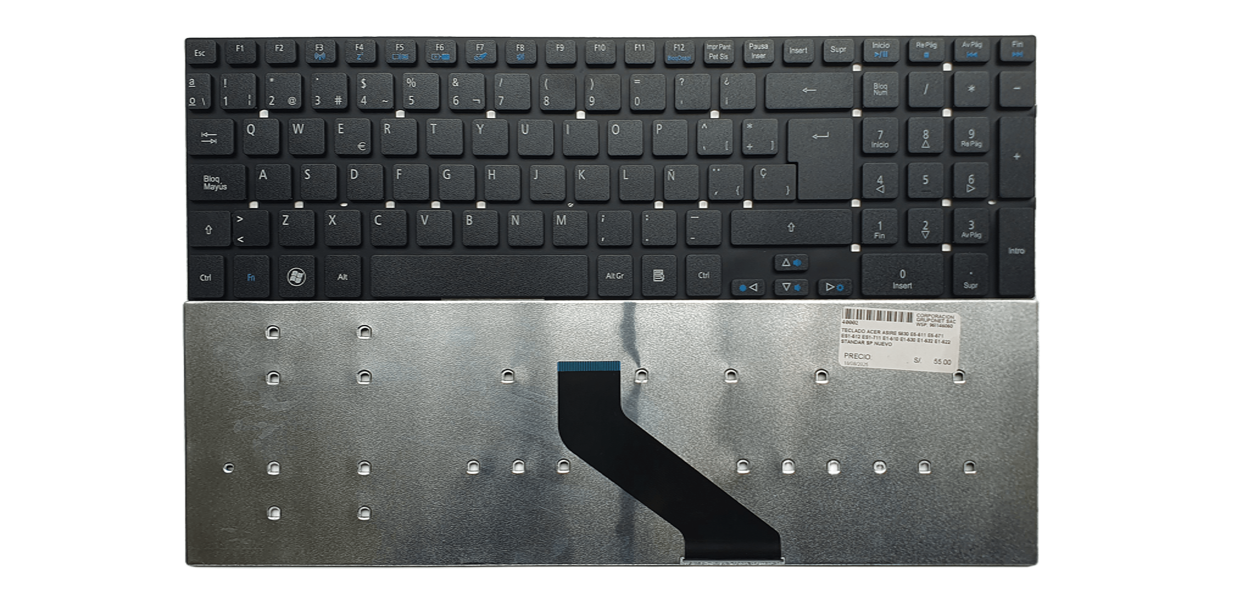 TECLADO ACER ASPIRE 5830 E5-511 E5-571 ES1-512 ES1-711 E1-510 E1-530 E1-532 E1-522