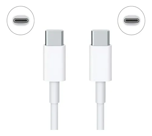 CABLE TIPO C A C 120W 10A IPHONE 15, 16, SAMSUNG, HUAWEI 2M BLANCO